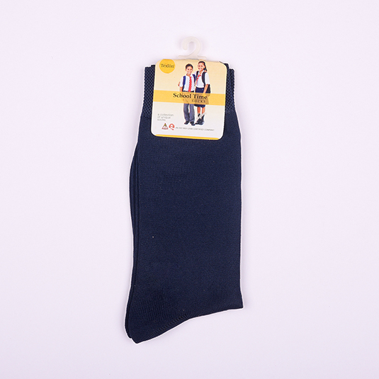 SCHOLAR SOCKS  PLAIN NAVY BLUE